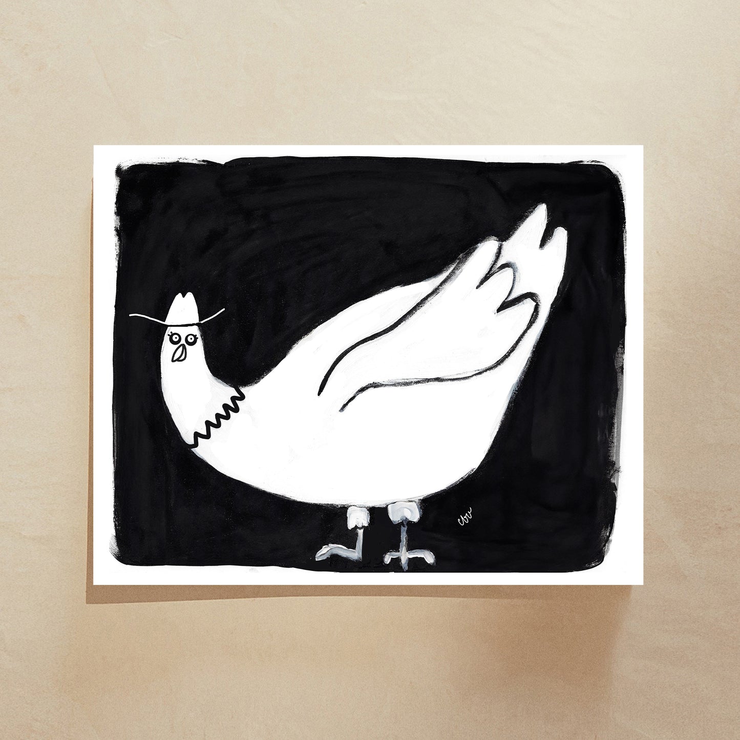 Black and White Whimsical Animals Gallery Wall