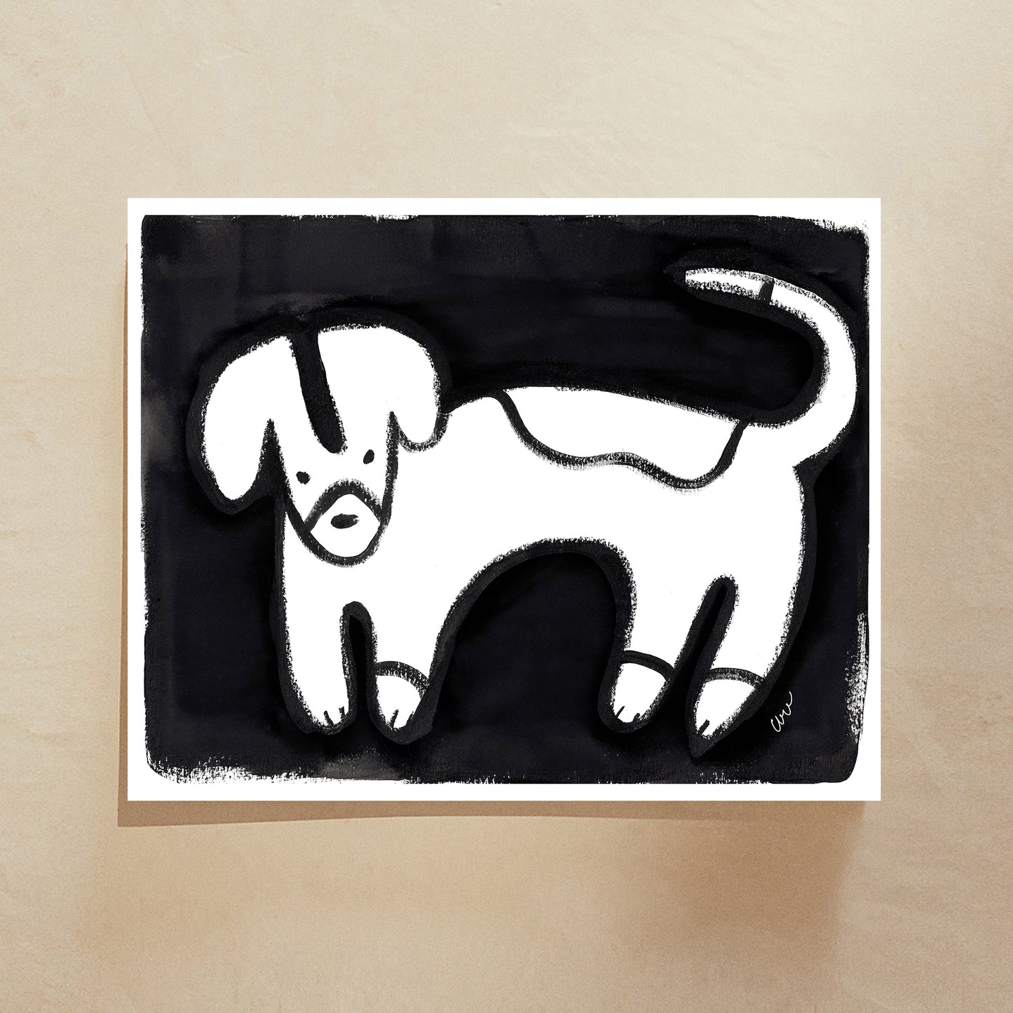 Black and White Whimsical Animals Gallery Wall