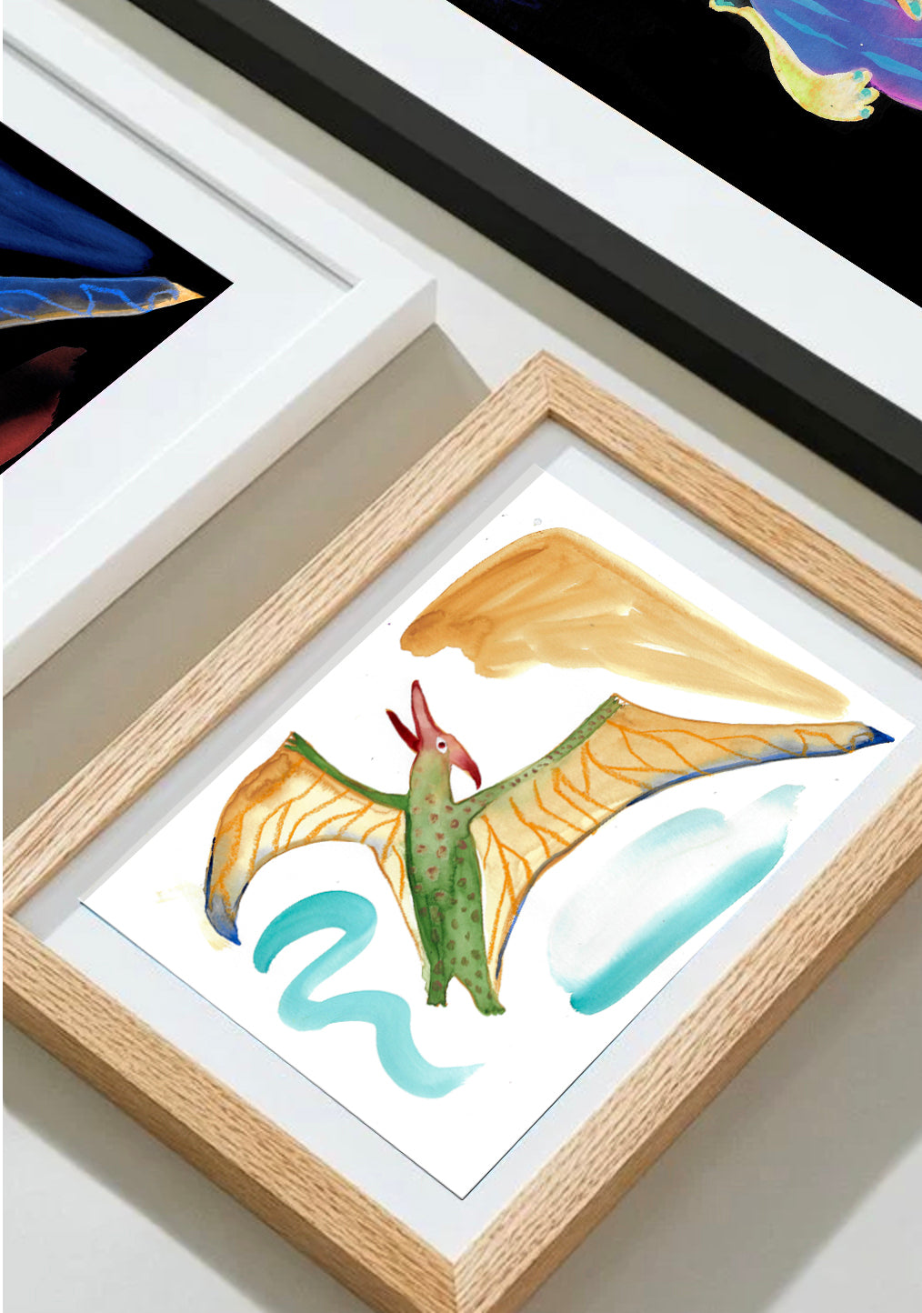 Flying Dino Art Print (Pterodactyl)