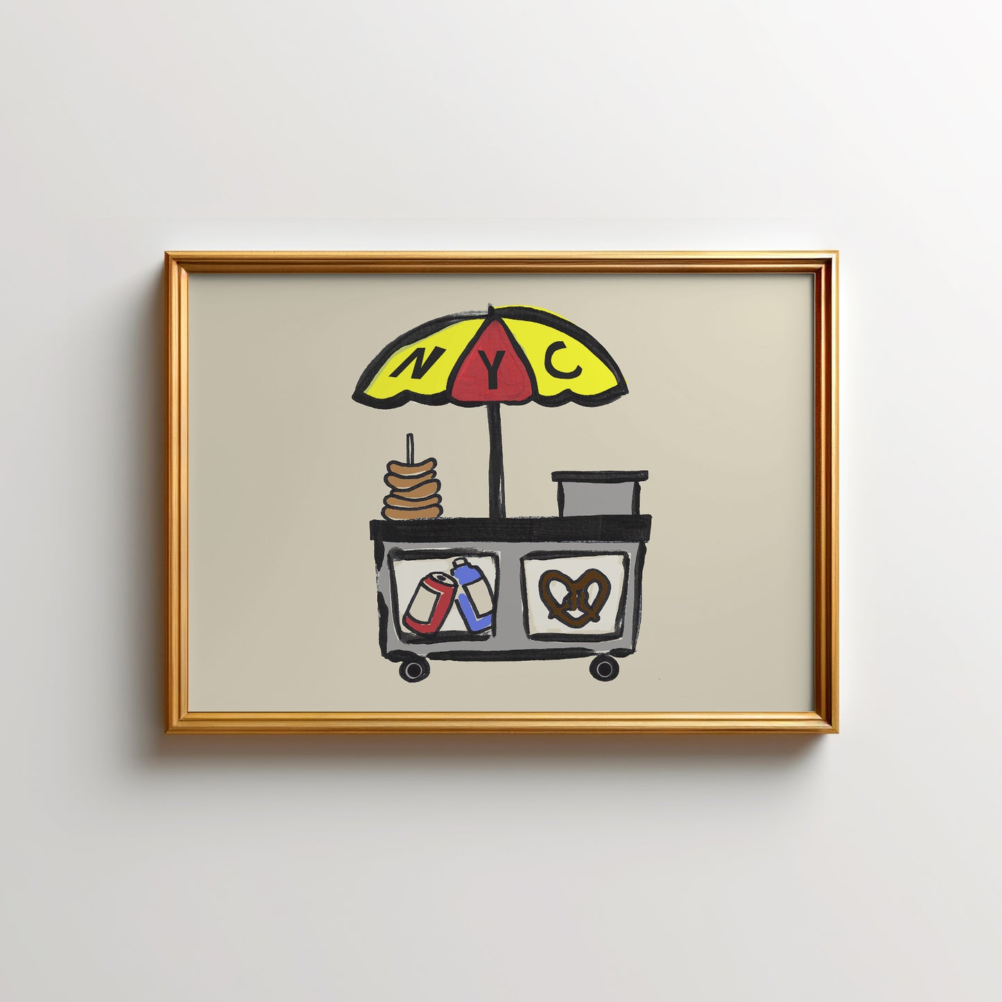 New York City Pretzel Cart