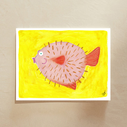 The Pufferfish Art Print