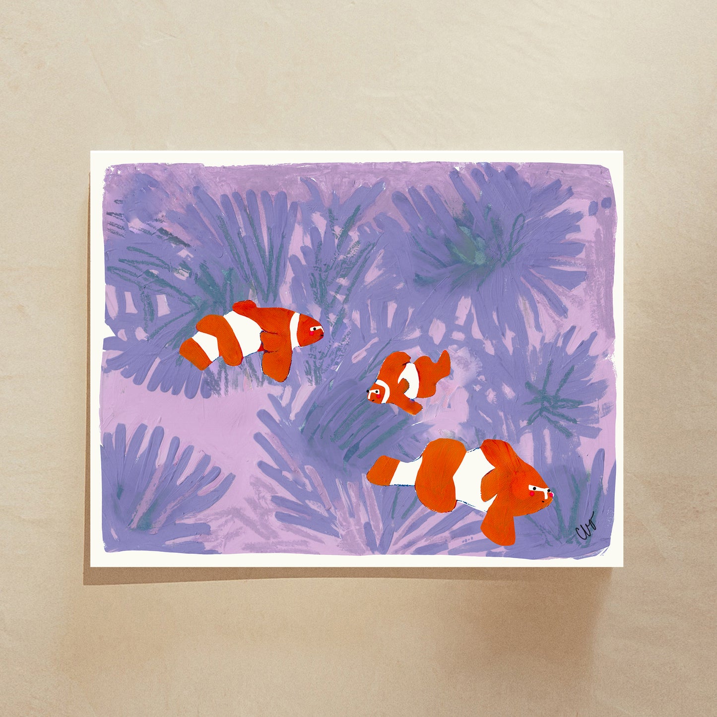 Under the Sea Animals Art Print Set