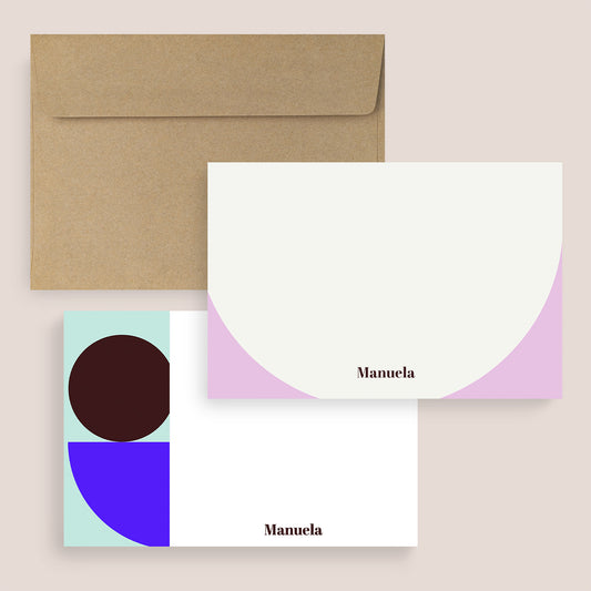 Abstract Modern Personalized Thank You Cards - Digital Download