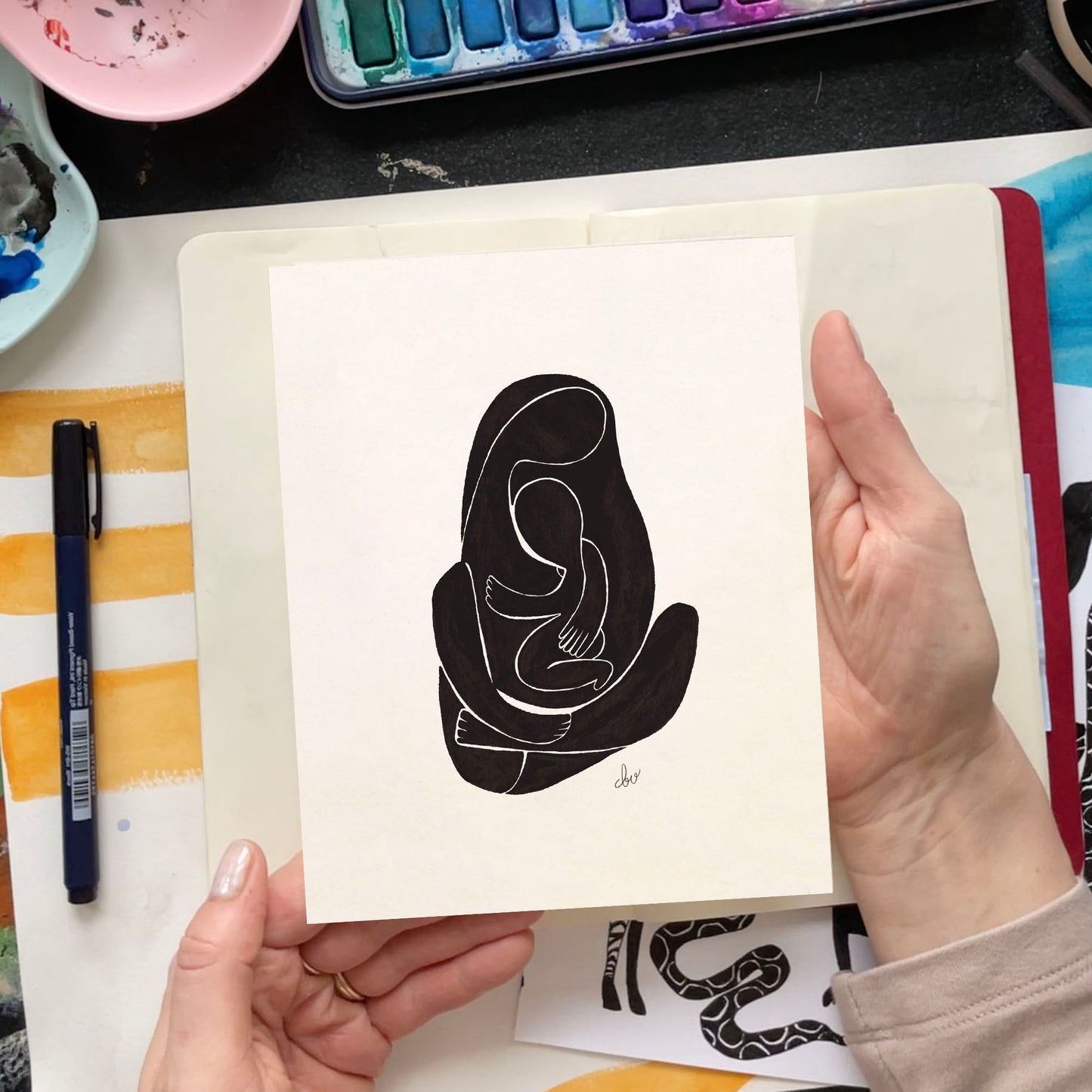 "Madre" Modern Abstract Print