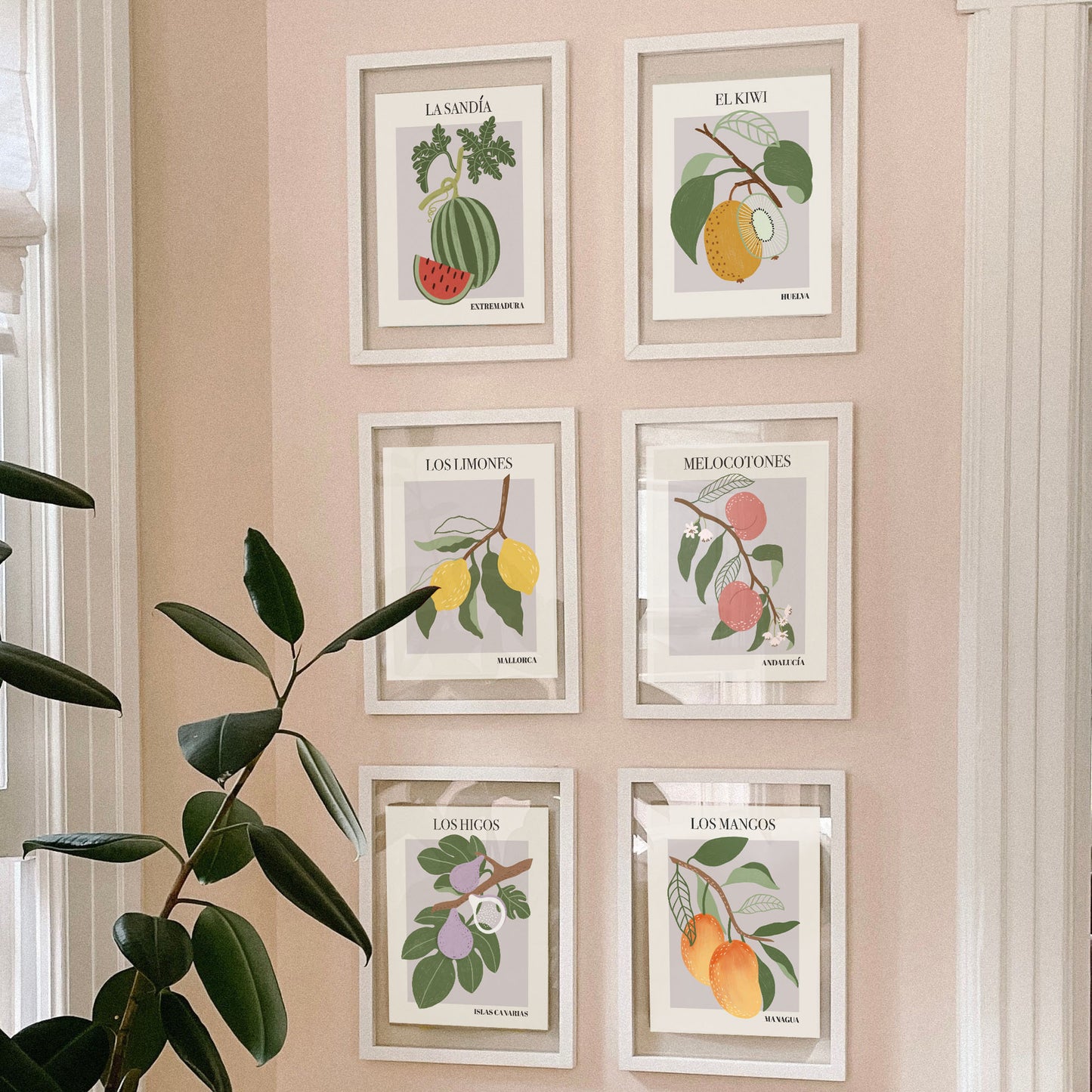 Botanical Modern Fruit Market Gallery Wall