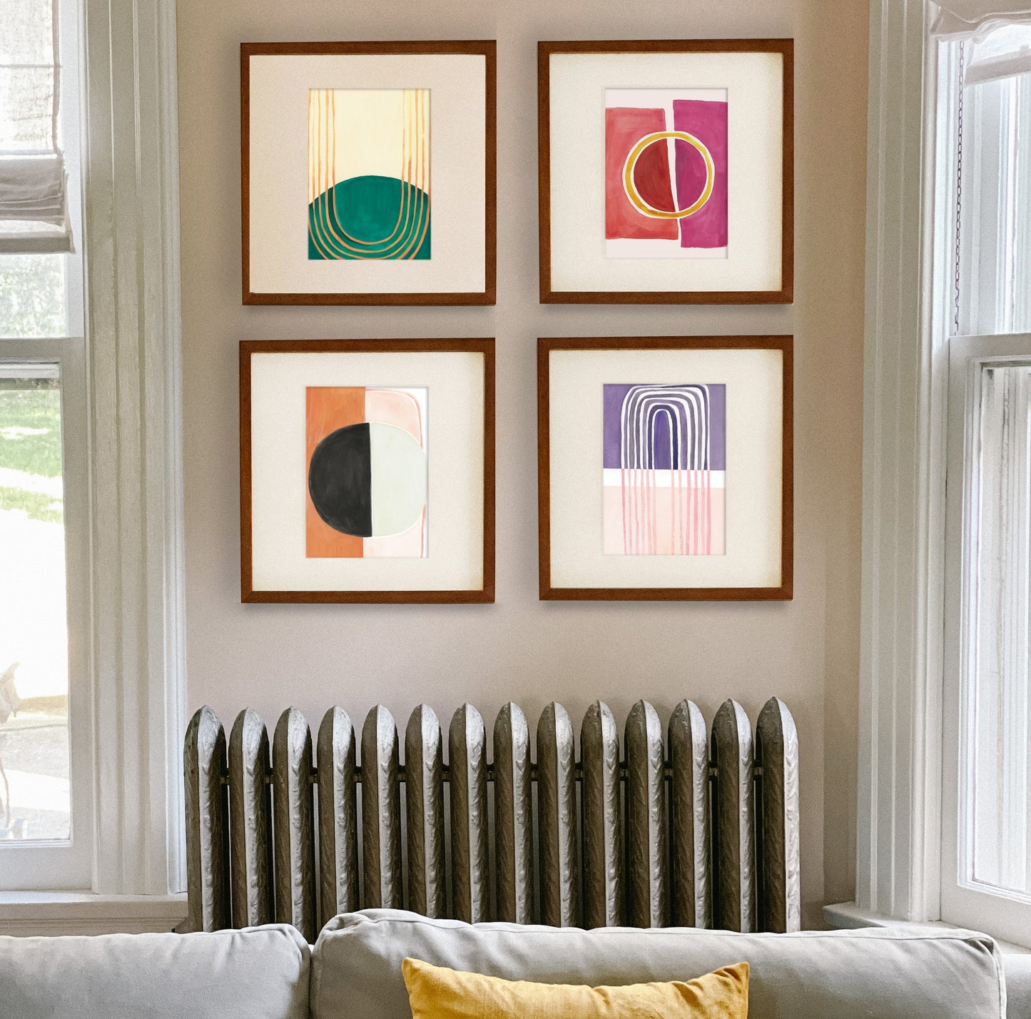 Fresh Cut Grass Modern Abstract Print