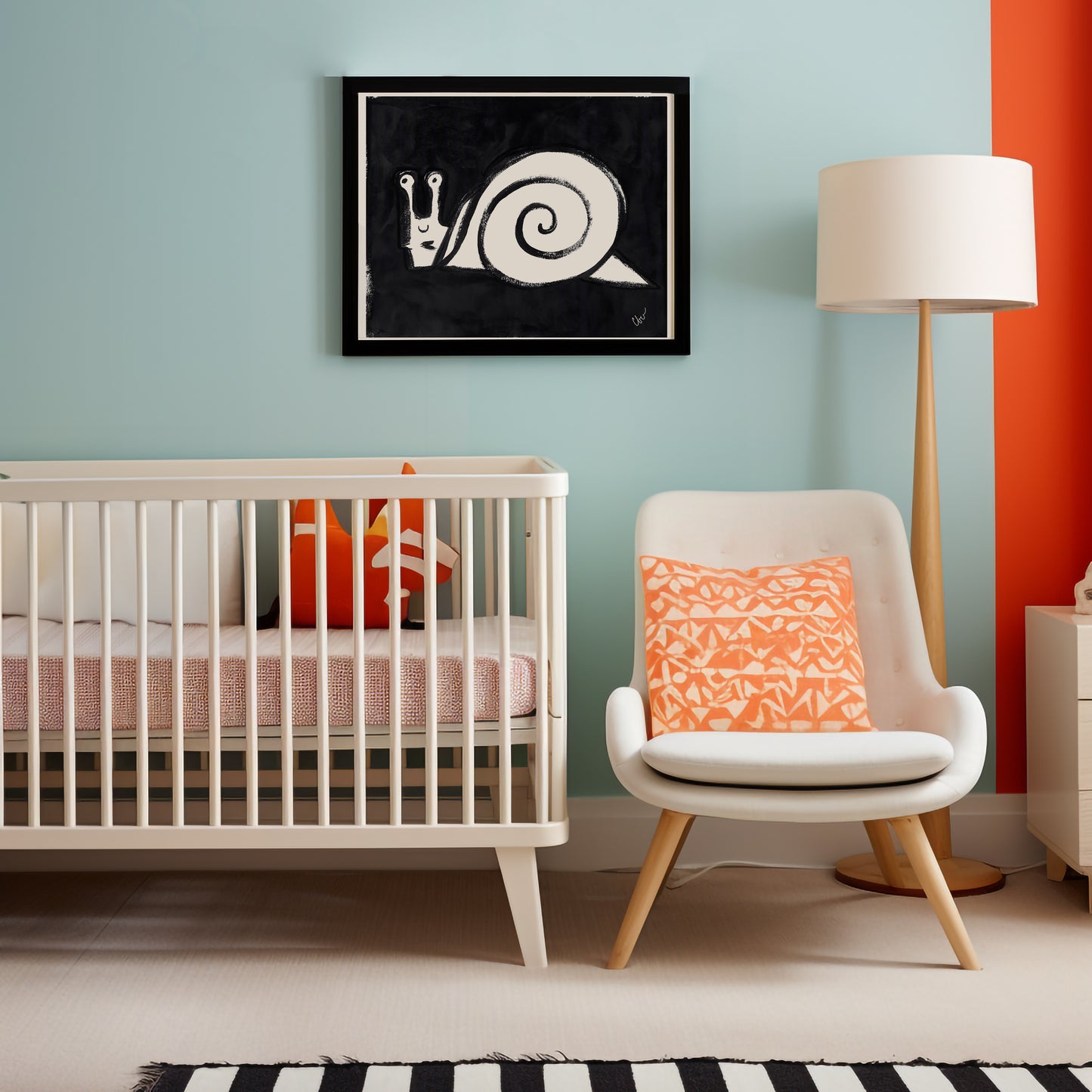 The Black and White Snail