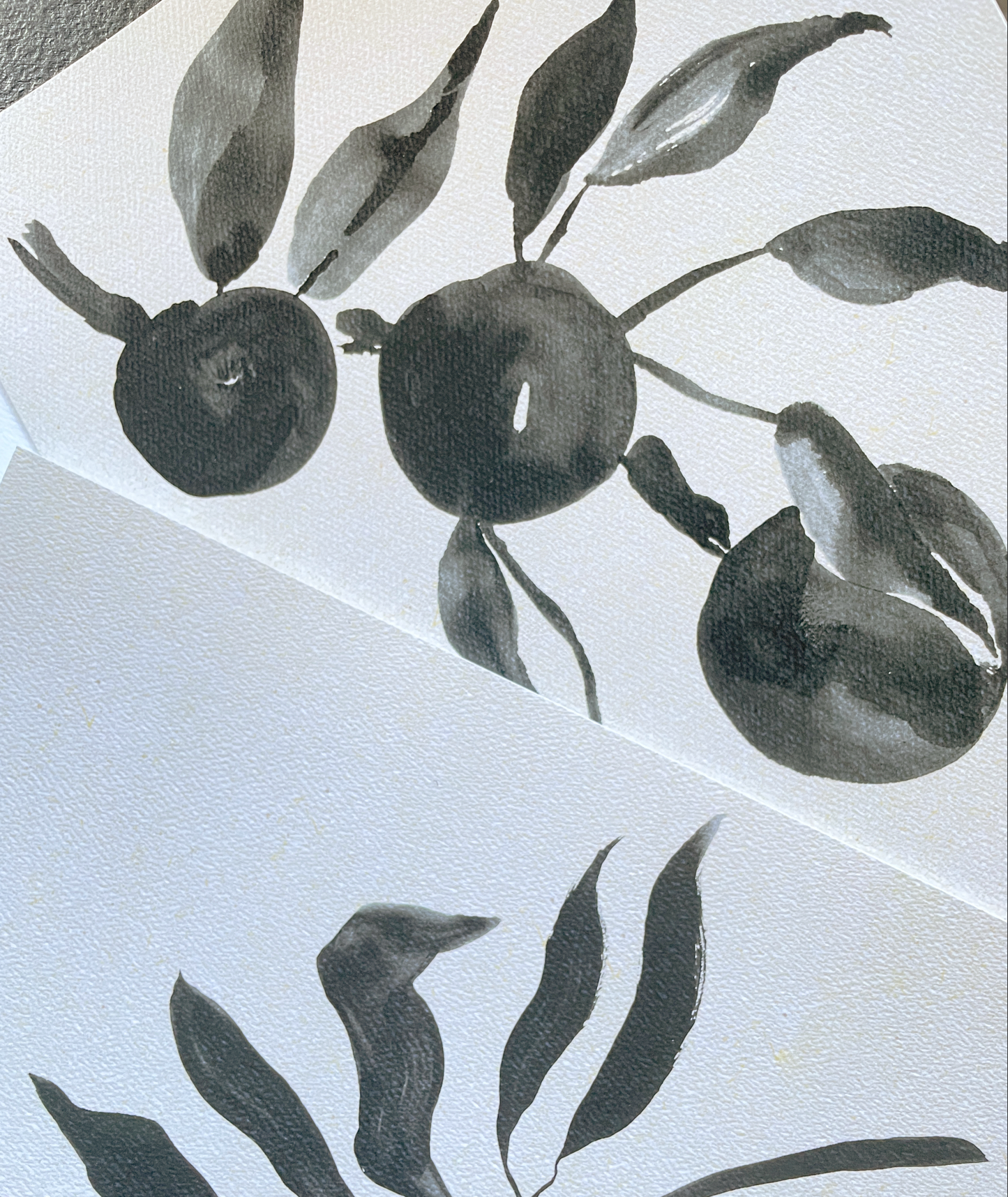 Black and Beige Botanicals Wall Gallery Collection