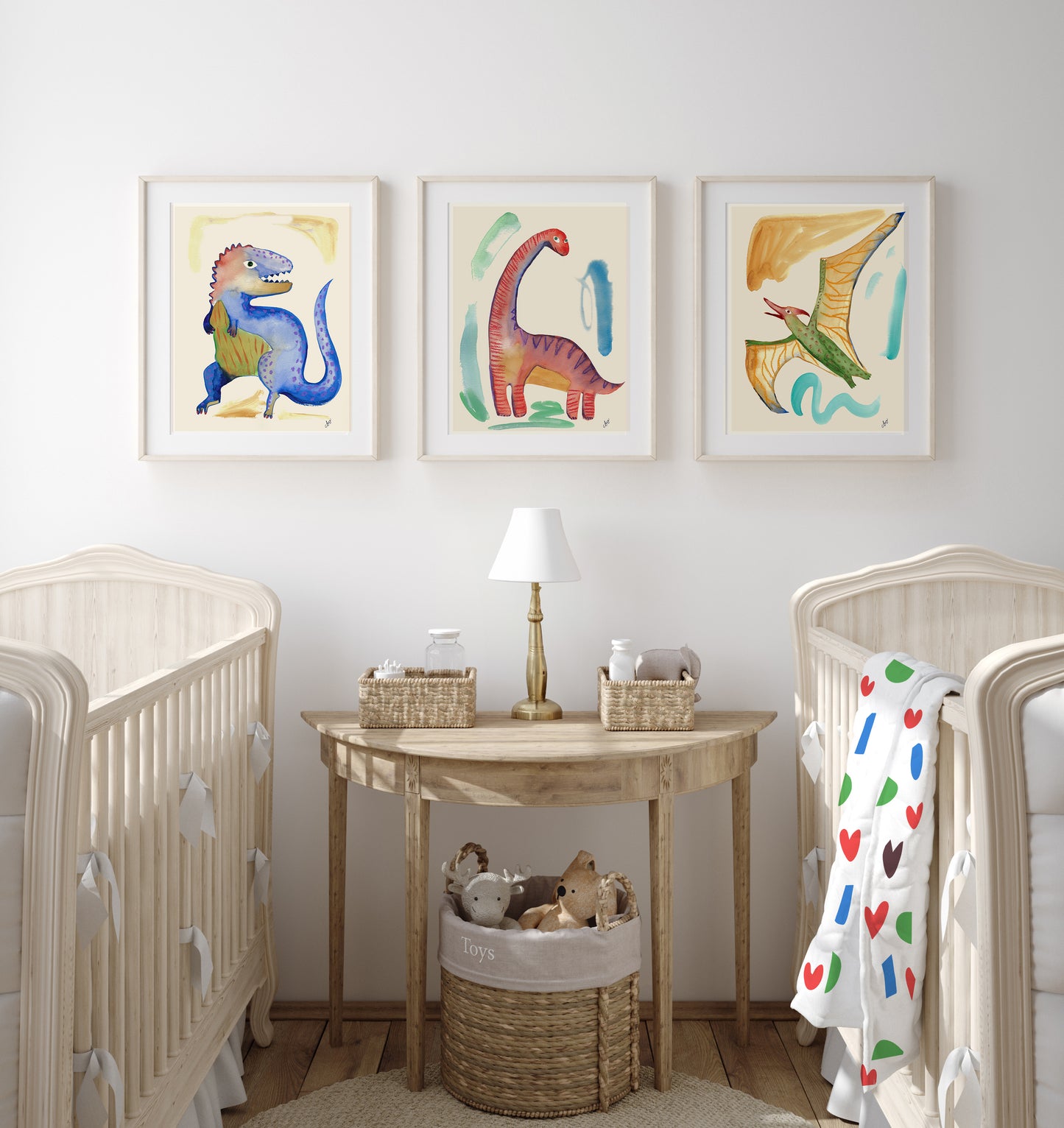 Whimsical Dinosaurs Gallery Wall Set