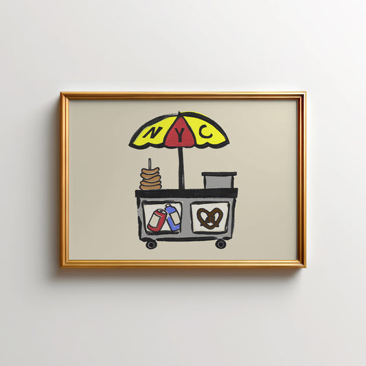 New York City Pretzel Cart