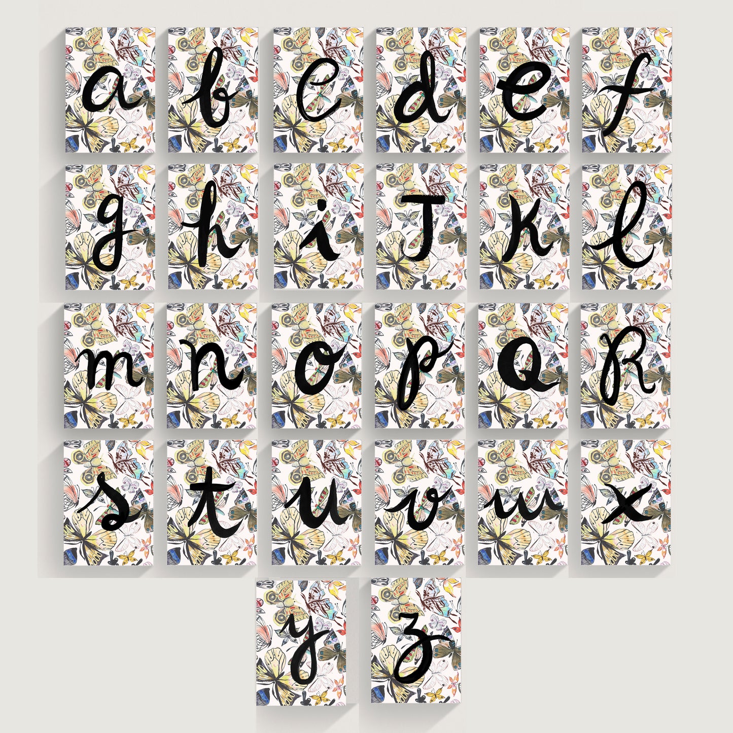 Butterflies Initials Wall Art