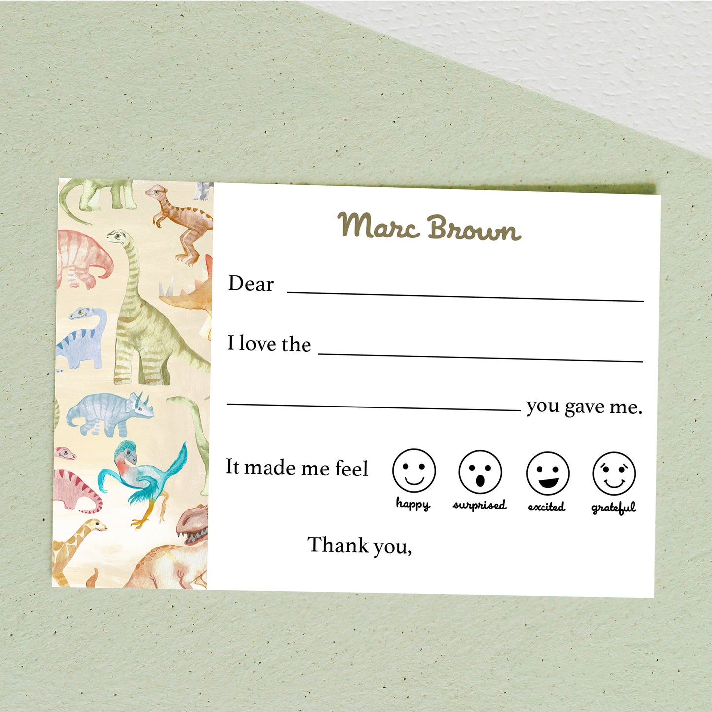 Personalized fill-in-the-blank Thank you Cards - Digital Download