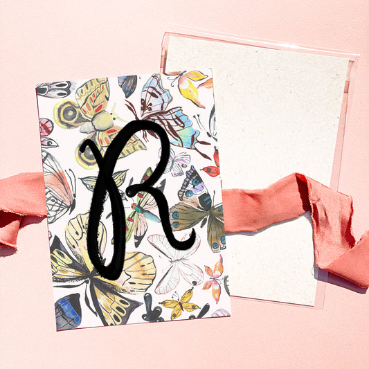 Butterflies Initials Wall Art