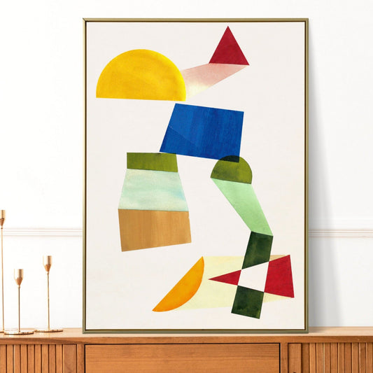 Space Jump I Large Midcentury Modern Geometric Print