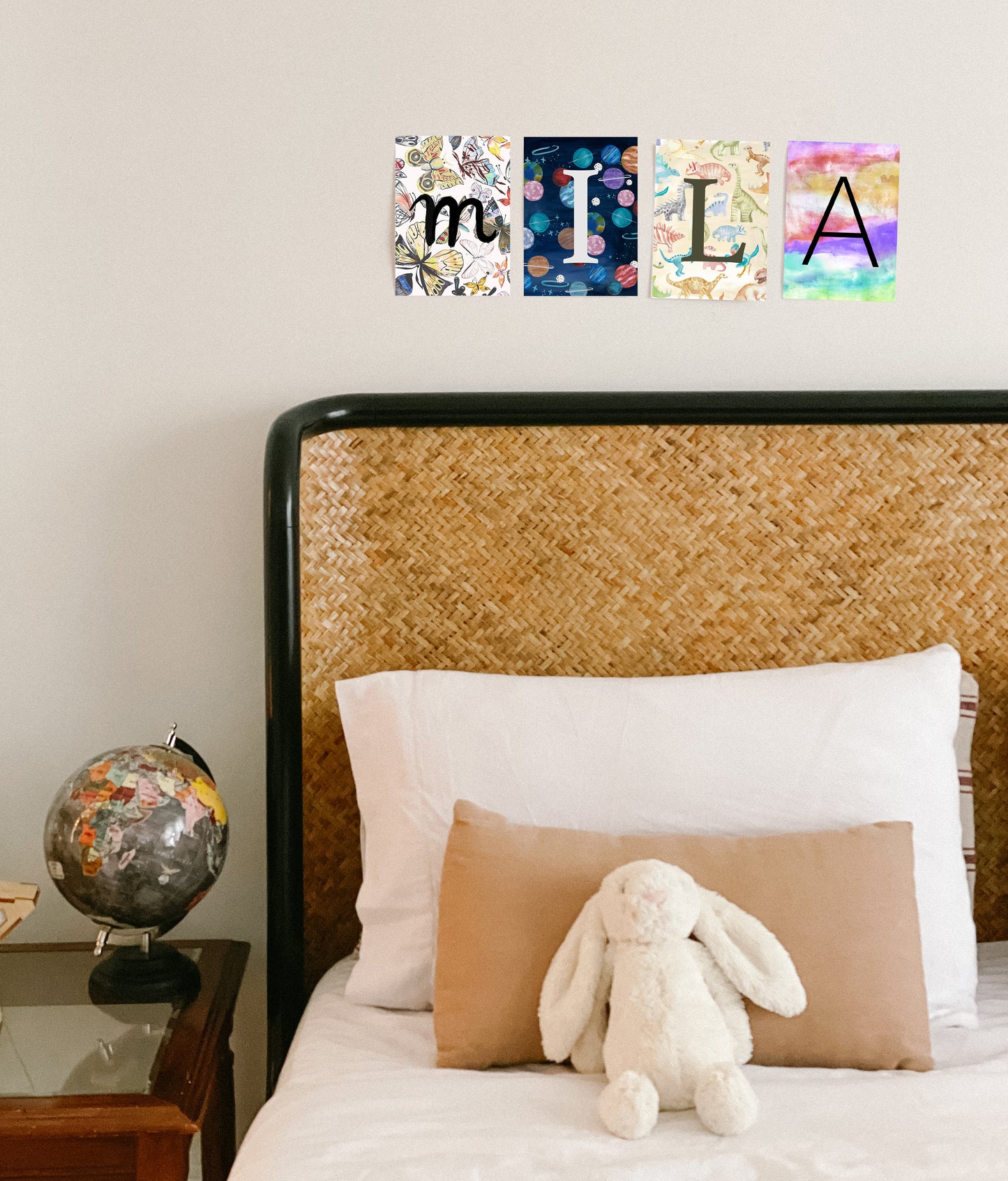 Butterflies Initials Wall Art