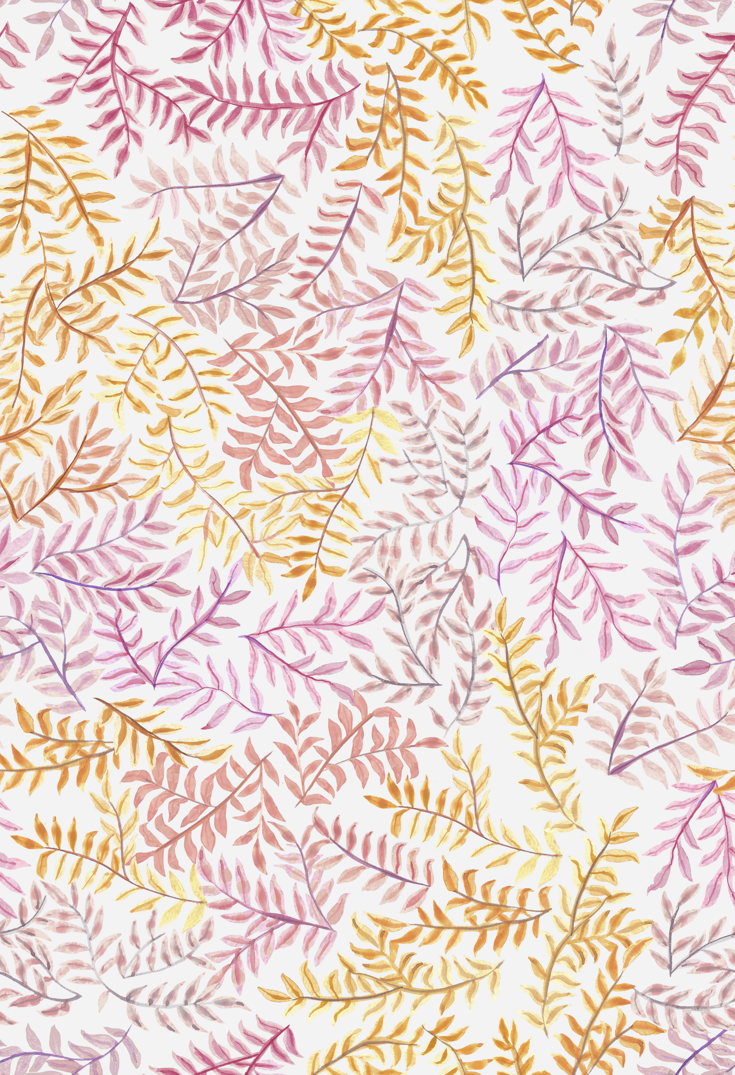 Busy Leafs Wallpaper