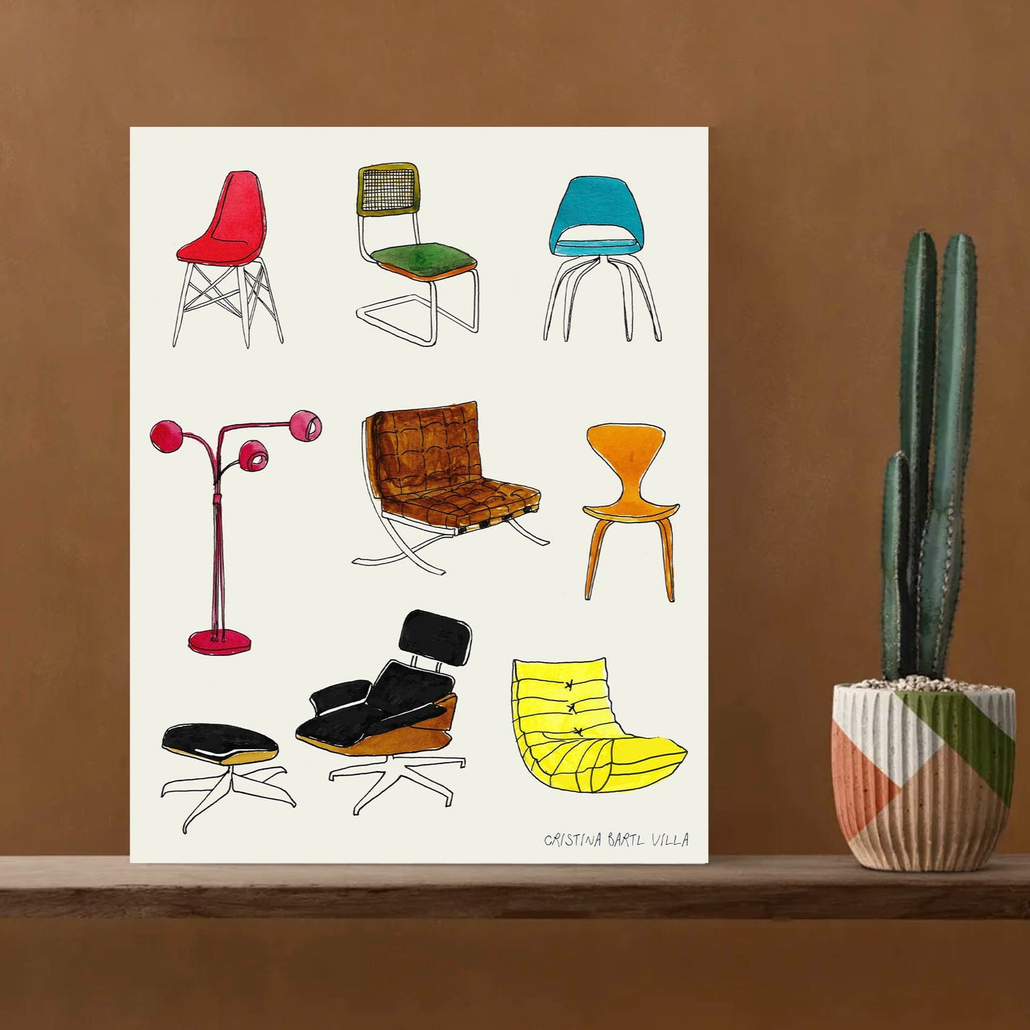 Modern Icons: MCM Furniture Poster