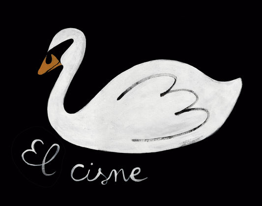 "El Cisne" Swan Wall Art Print