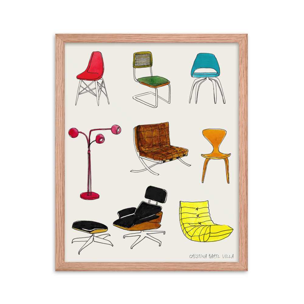 Modern Icons: MCM Furniture Poster