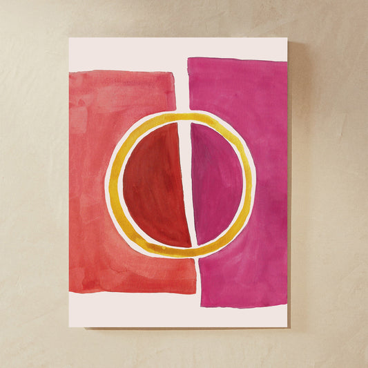 Golden Hour Modern Abstract Print