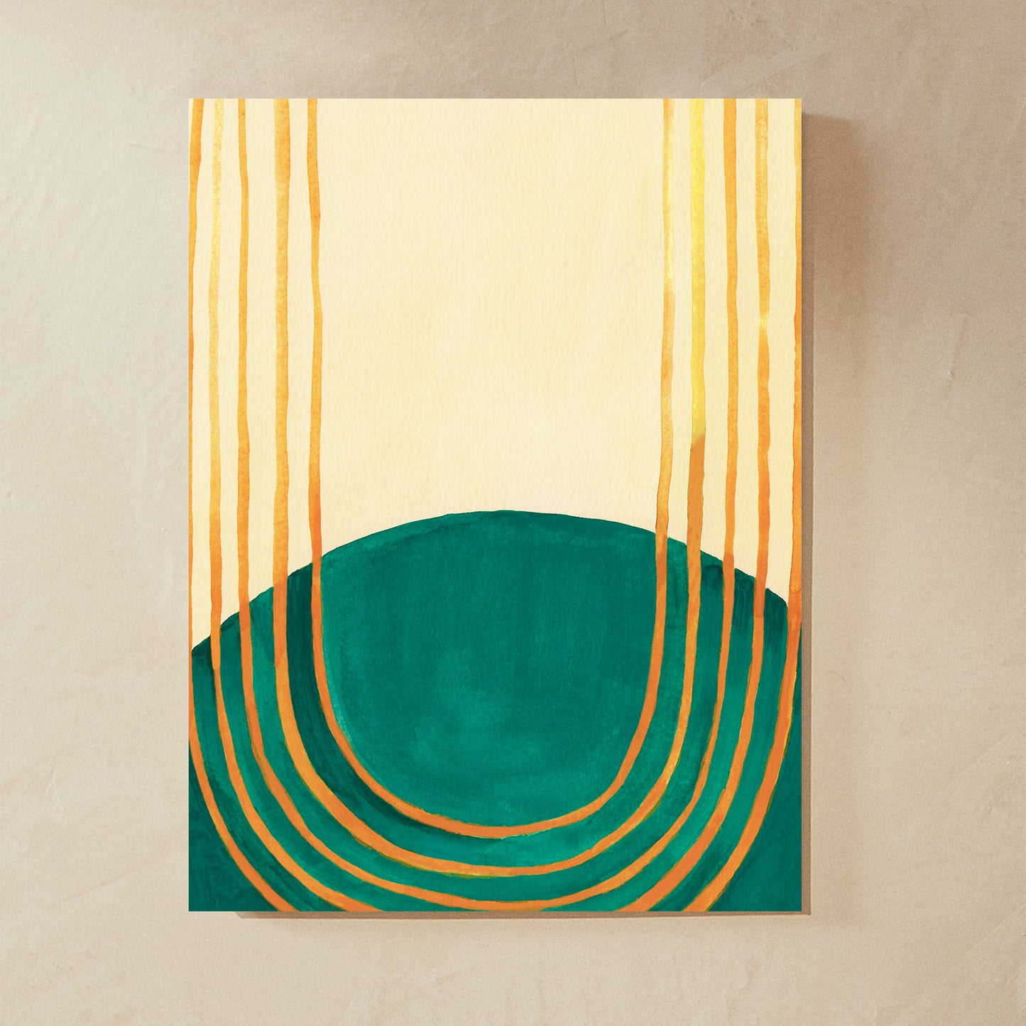 Fresh Cut Grass Modern Abstract Print