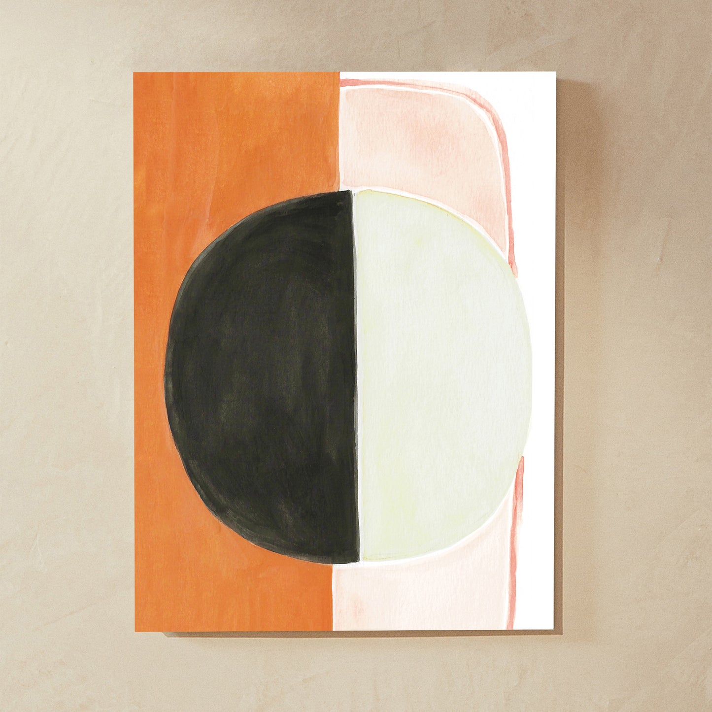 Mellow Winter Modern Abstract Print
