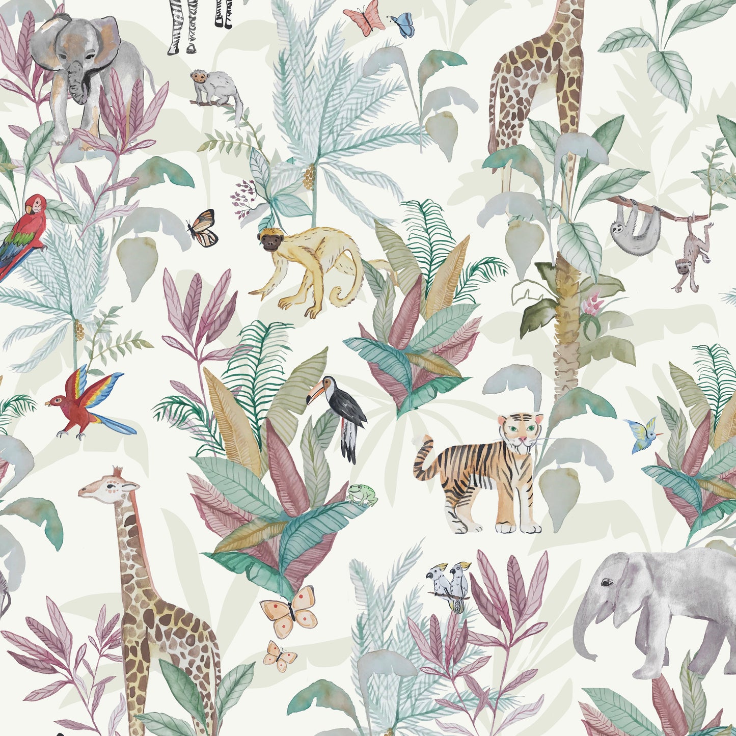 Jungle Friends Wallpaper