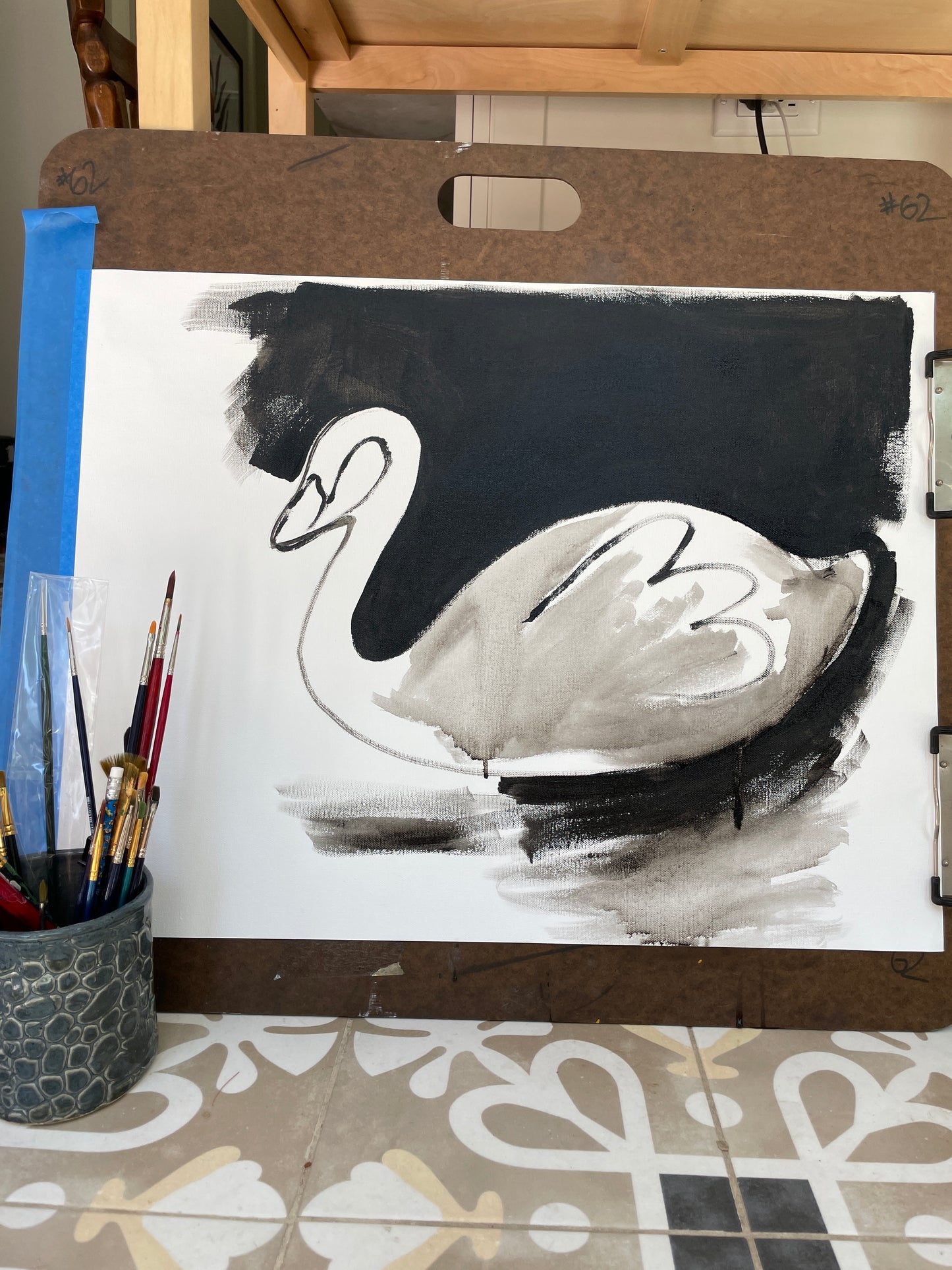 "El Cisne" Swan Wall Art Print