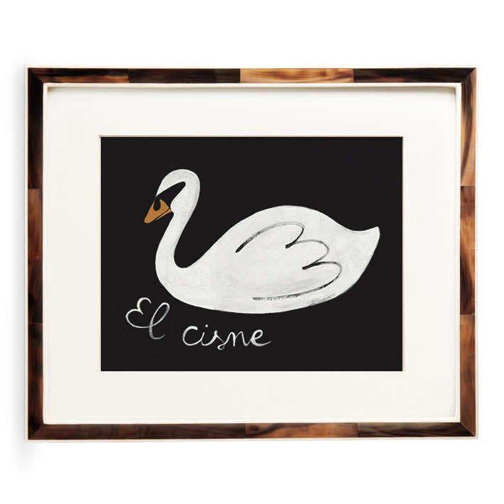 "El Cisne" Swan Wall Art Print